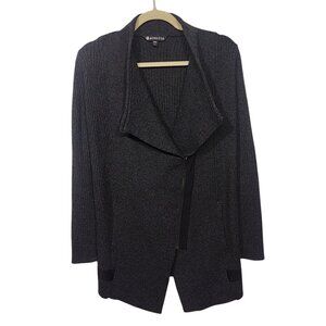 Athleta Sweater Womens XXS Gray Wool Knit Full Zip Heavyweight Oversized Outdoor